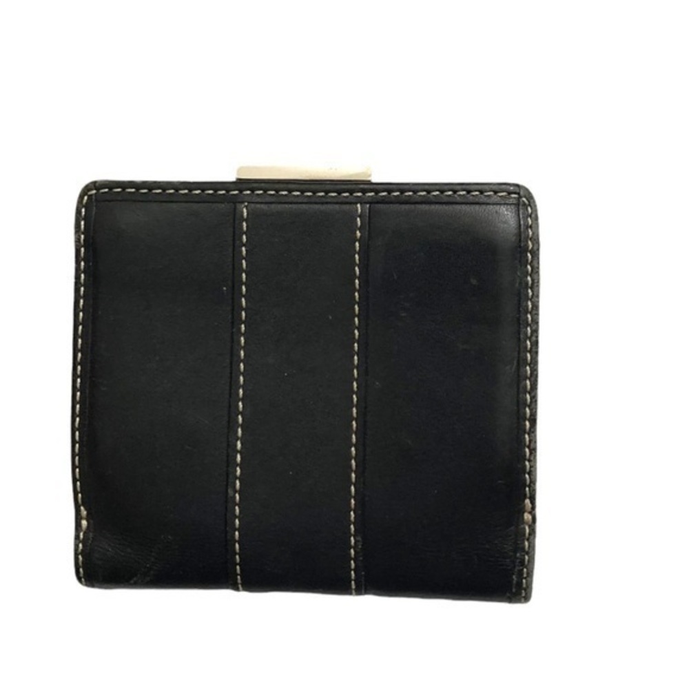 Coach vintage y2k small black leather wallet - Picture 2 of 10